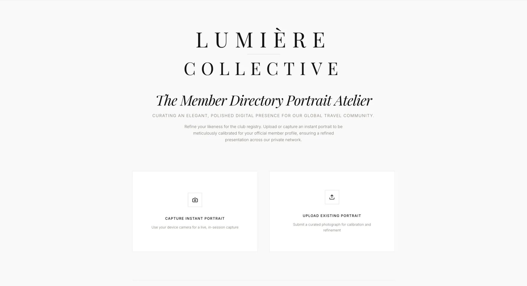Lumière Collective — The Portrait Atelier